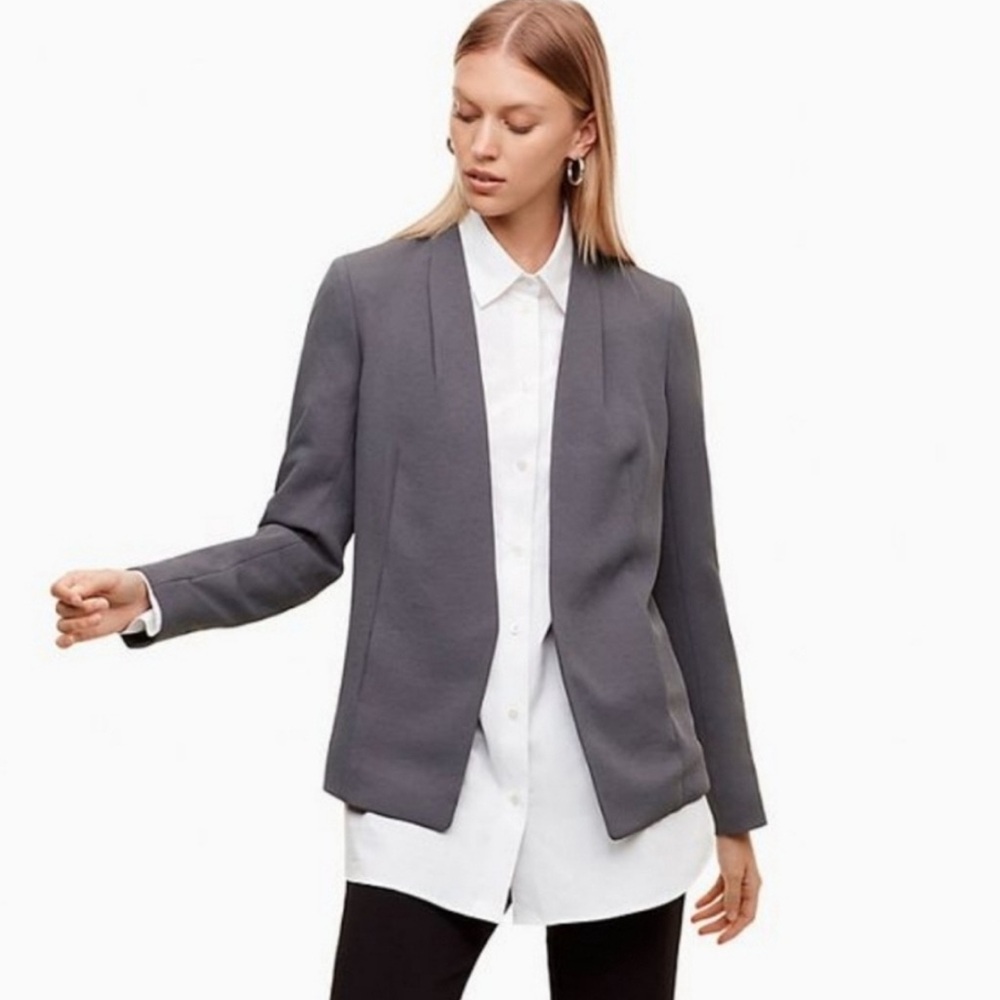 Aritzia Babaton Keith Blazer in Charcoal Grey
